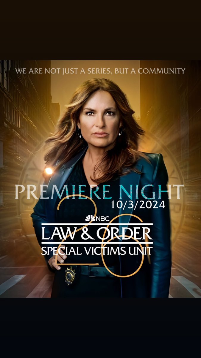 meloni_hargitay's tweet photo. I pre-prepared a new #SVU26 promo for upcoming new season! ๐ซถBe ready on October 3, 2024! ๐โค๏ธ #LawAndOrderSVU @lawandordertv #Mariska #MariskaHargitay #CaptainBenson #NewSeason @Chris_Meloni #Chriska #Bensler #MarshMelon #NewEOStories ๐ https://t.co/2O4C9VHOvJ