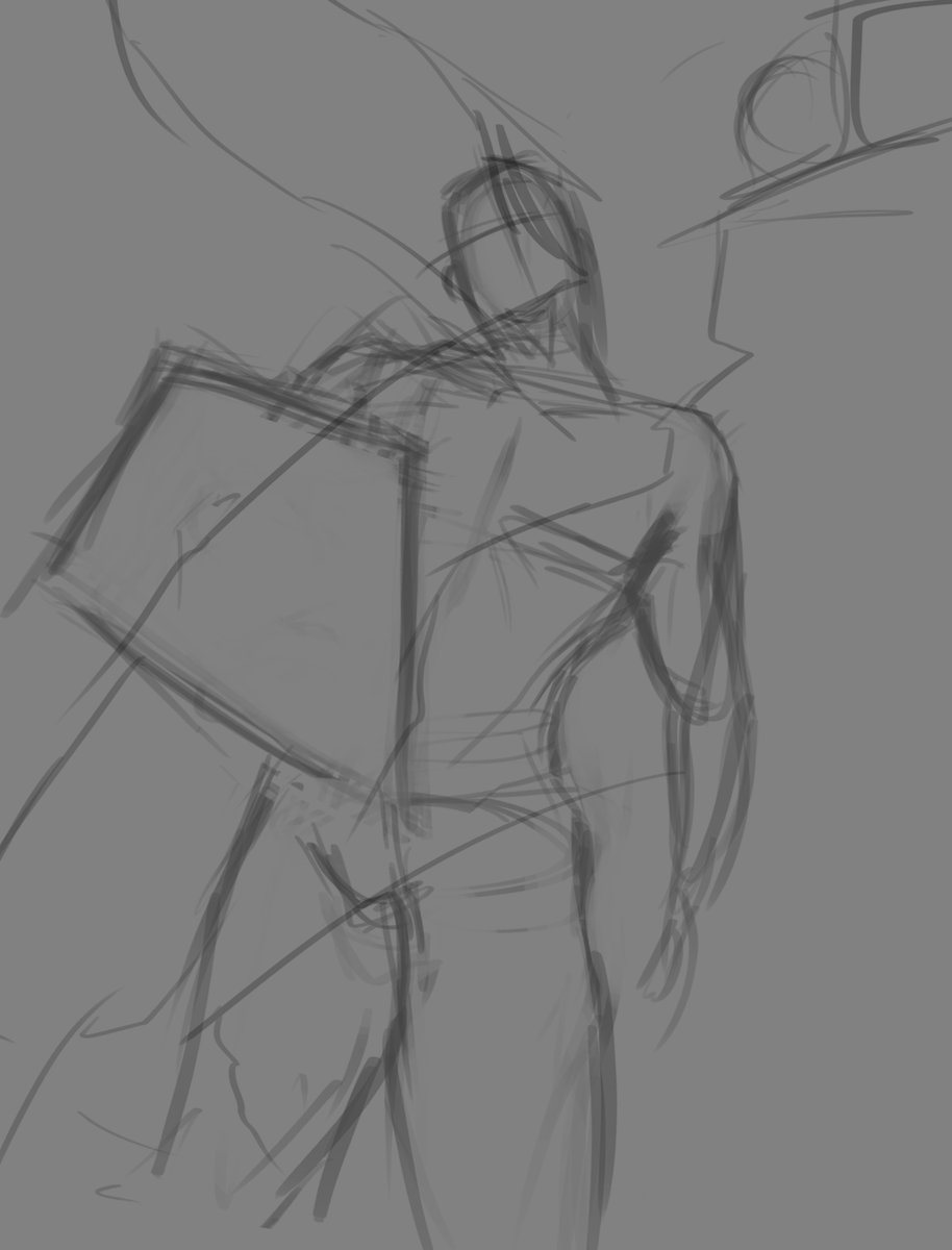 Virpixxp's tweet photo. After the sketch, I always mentally tap out. Need to hear some spooky stories to concentrate.

#GenshinImpact #digitalart #art https://t.co/2nm8HTNU6h