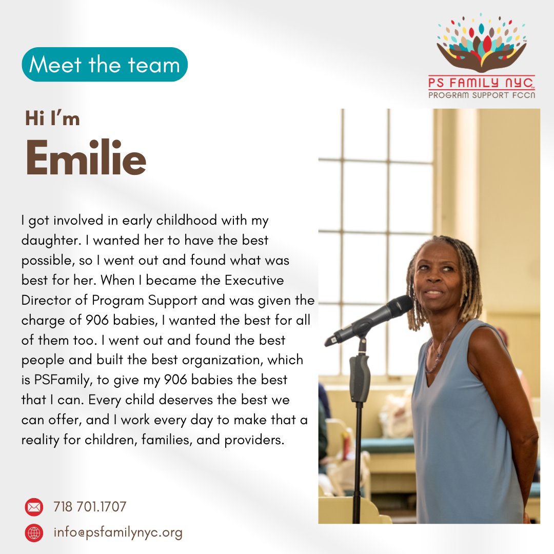 #MeetTheEducators

Ms. Emilie Gay, our Executive director, shares what drives her to continue the journey of finding best practices for infant care and development.

#PSFamilyNYC