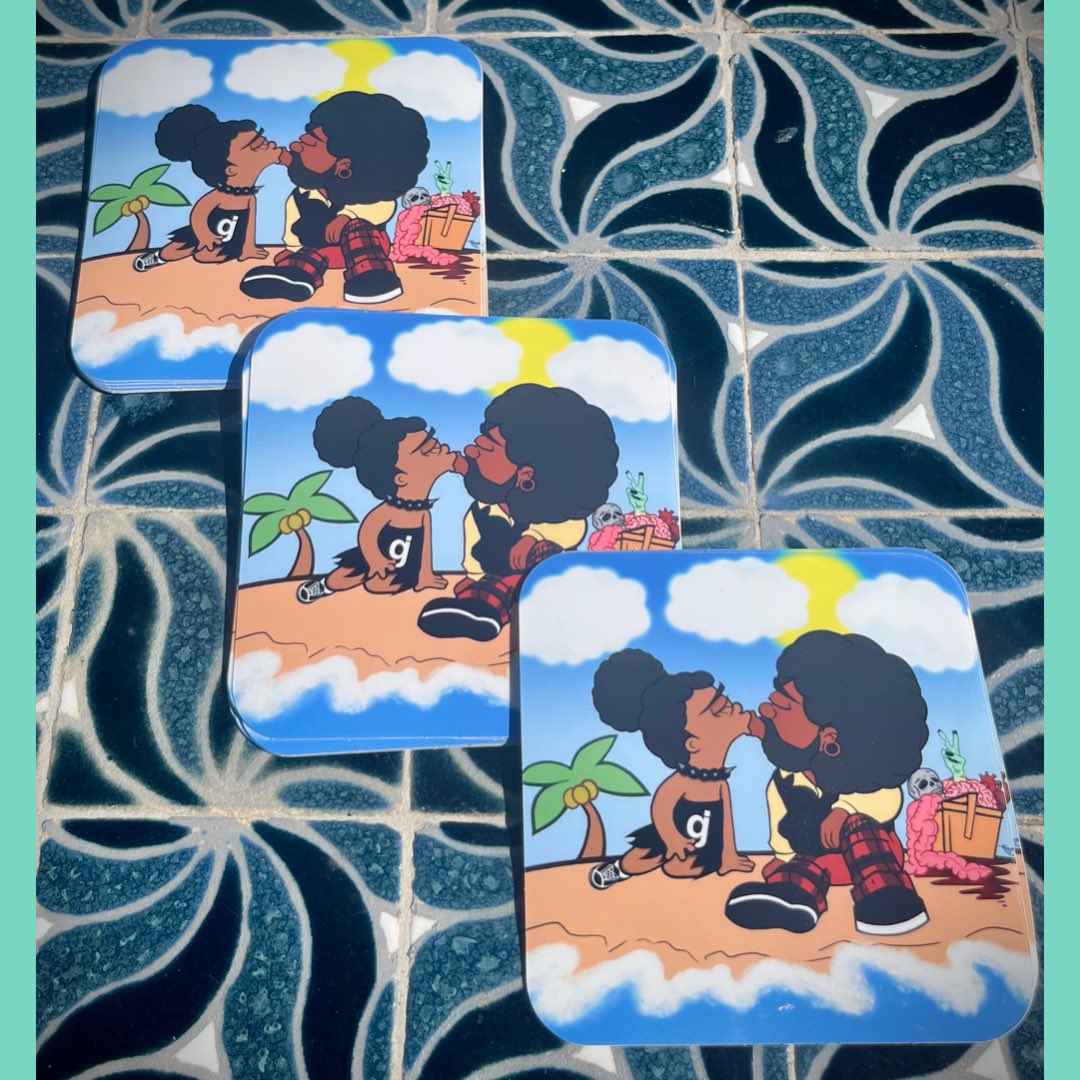 amanda_macabre's tweet image. Hey Hey y’all! 🌟 New vinyl stickers featuring "we got the same disorder" are now up on my Etsy store. 🎨✨ Check them out and add some natural beach born killer vibes to your collection. Have a groovy Wednesday! ✌🏾💜 #vinylstickers #etsyfinds #newart