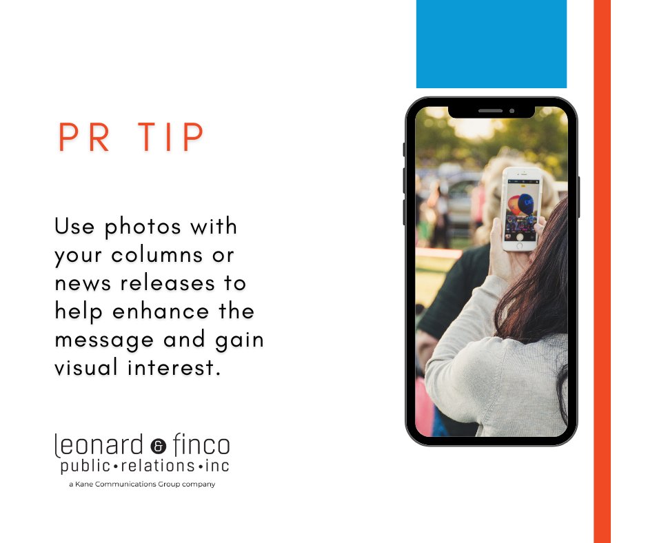 thePRexperts's tweet photo. Everyone says a picture is worth a thousand words so be sure to create visual interest with your stories. 

Attach photos to your news releases and columns to supplement the message you are trying to convey. 

#PRTIP https://t.co/IOfpVeeteL