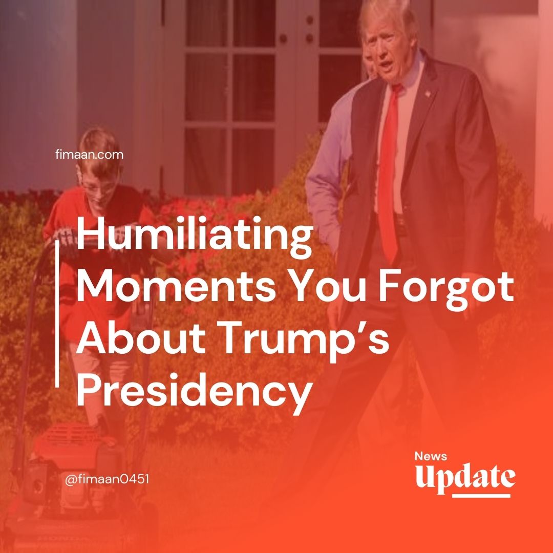 fimaan1's tweet photo. Humiliating Moments You Forgot About Trump’s Presidency

Throughout his tenure, Donald Trump frequently embarrassed the country, with so many cringe worthy incidents that some are now hard to remember.
,
,
,

Continue Reading : https://t.co/KhqkWSks9p

.
#Trump #usa #DonaldTrump https://t.co/Fo49XZBm4T
