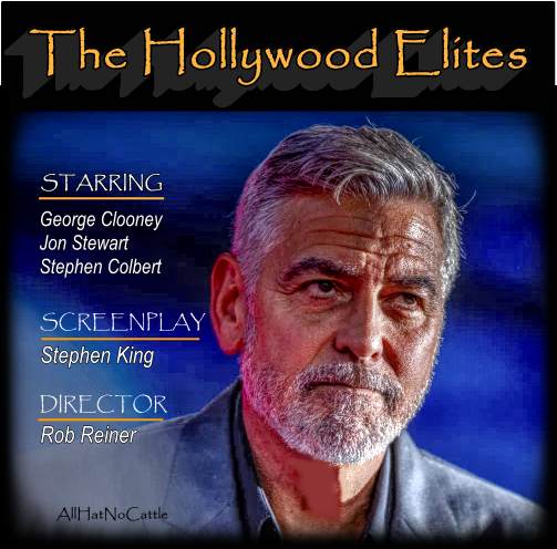 AllHatNoCattle's tweet image. #GeorgeClooney #StephenColbert #JonStewart #StephenKing