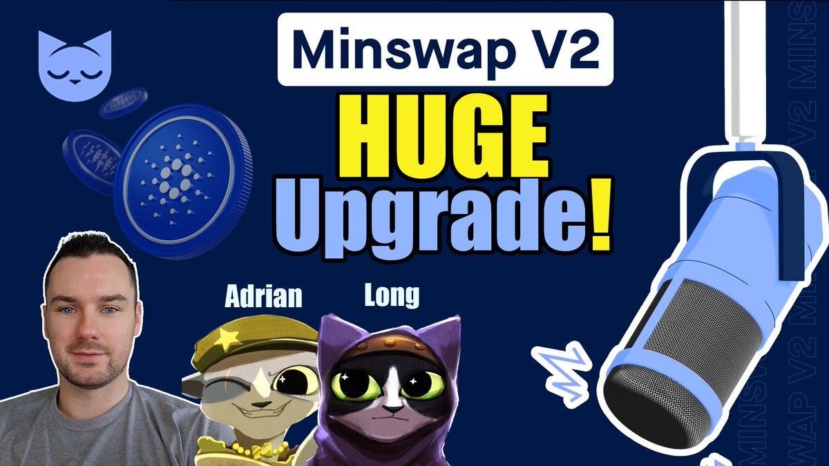 cwpaulm's tweet photo. Minswap V2 Live With BIG Upgrades 🔥
📺 - Link in first comment

Talking to @PurritoGeneral and @ngnlong  about the launch of Minswap V2 and what they expect going forward for Cardano and Minswap
