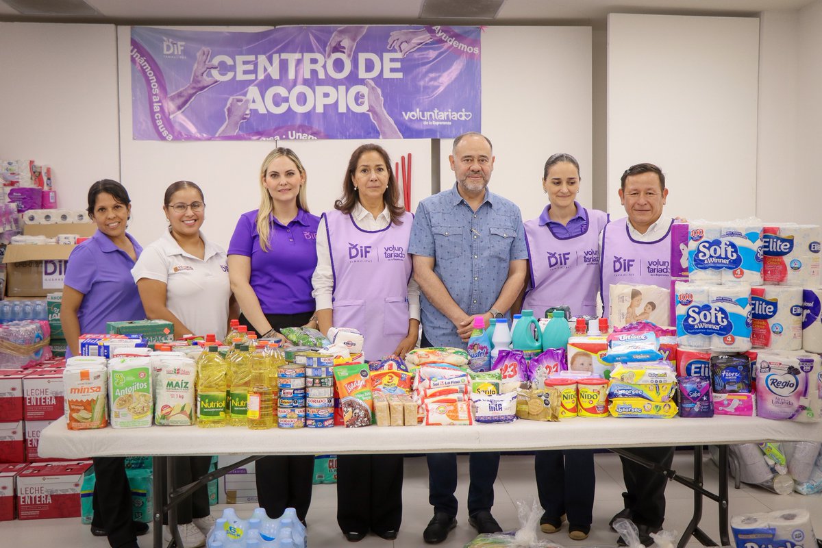 DIFVictoriaTam's tweet photo. Atendiendo la invitación del DIF Tamaulipas realizamos la donación de víveres para apoyar a nuestros hermanos afectados por las recientes tormentas en el estado 🍎

#TeQuieroMás #TransformandoVictoria #DIFVictoria #CdVictoria #MensajerosdePaz #UniónDeVoluntades https://t.co/EOB553WsaB