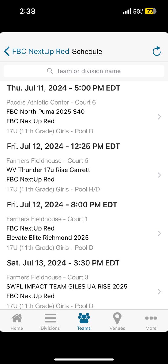 lauren_ea1's tweet photo. Updated schedule for Hoosier Heat. See ya’ll in Indy! https://t.co/KCRfuPnHkI
