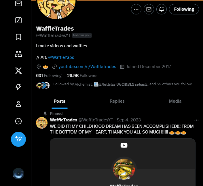 Clatriphy's tweet photo. @NoticiasUgc @WaffleTradesYT gg https://t.co/tQYHvJtT0b
