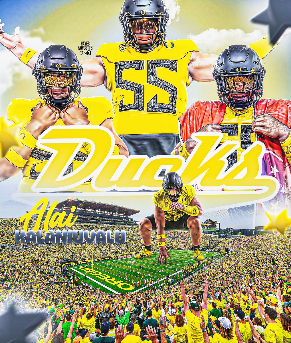 BREAKING: Four-Star IOL Alai Kalaniuvalu has Committed to Oregon, he tells me for <a href="/on3recruits/">Follow @Rivals</a> 

The 6’4 305 IOL from Provo, UT chose the Ducks over Utah, Michigan, &amp; USC

“Up the Sco🦆”

on3.com/db/alai-kalani…