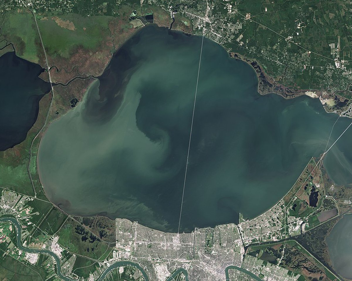 Barrett_Jackson's tweet photo. SUMMER DRIVES: Holding the Guinness World Record for the longest continuous bridge over water is the Lake #Pontchartrain Causeway. This 23.83-mile bridge in Southeastern #Louisiana offers breathtaking views.
Find more information about this scenic route: https://t.co/mpZc5yKbGT https://t.co/7sTnrGHd3K