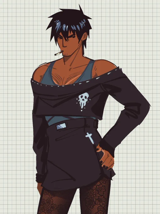 artblock is beating my ass so wolfwood in cute outfits 