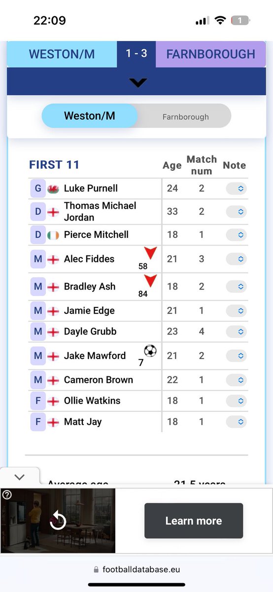 PaGeYReLoADeD's tweet photo. Big Ollie Watkins might be able to score in the semi finals of the euros but counts for nothing if you can’t score against the mighty @FarnboroughFC on a cold Tuesday evening @starbeno @DarrylSiaw @PaGeYReLoADeD #itscominghome https://t.co/69M7dO3a1L