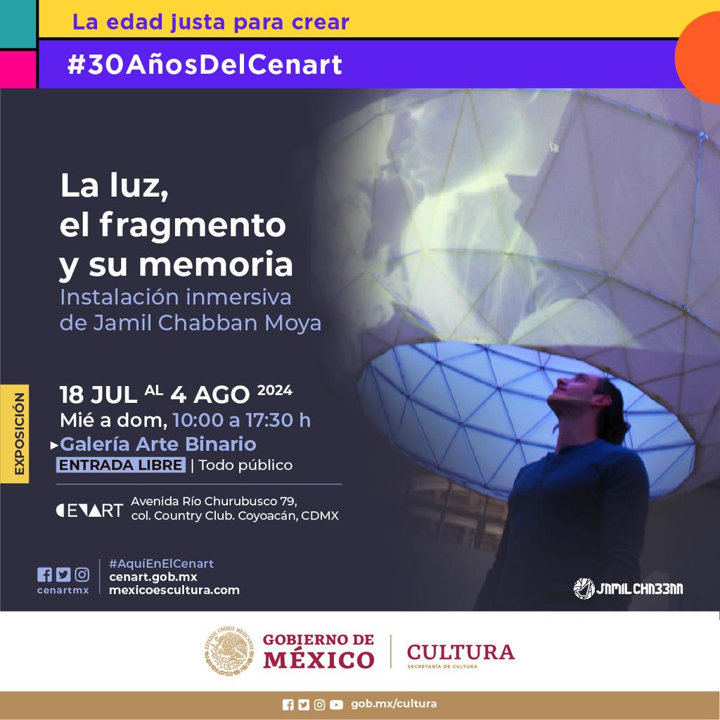 cenartmx's tweet photo. Esta instalación inmersiva de Jamil Chabban Moya invita a explorar la conexión emocional a través de la vibración y la luz como portadoras de memorias encriptadas. ¡Vengan a disfrutarla! 🌎 https://t.co/xXNzofHPAo
