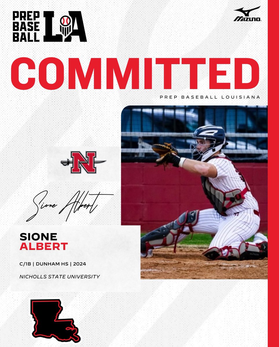 PrepBaseballLA's tweet photo. Congratulations to 2024 Sione Albert (Dunham HS) on his commitment to Nicholls State University.  Albert is the 33rd commit from our ‘23 Senior Games. #BeSeen

@AlbertSione | @AlexArmandPBR 

👤 https://t.co/Il0ouYZV7w https://t.co/wCoWKtW2O4