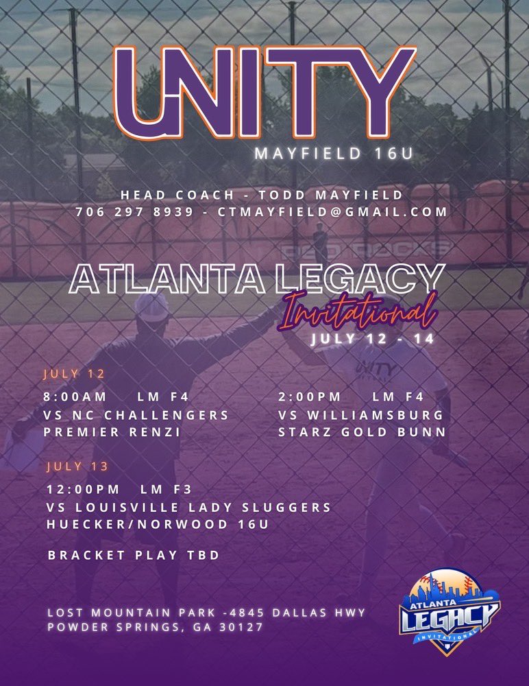 Ready for Atlanta Legacy with my girls! <a href="/ToddMayfield85/">Todd Mayfield</a> <a href="/MemphisSoftball/">Memphis Softball</a>