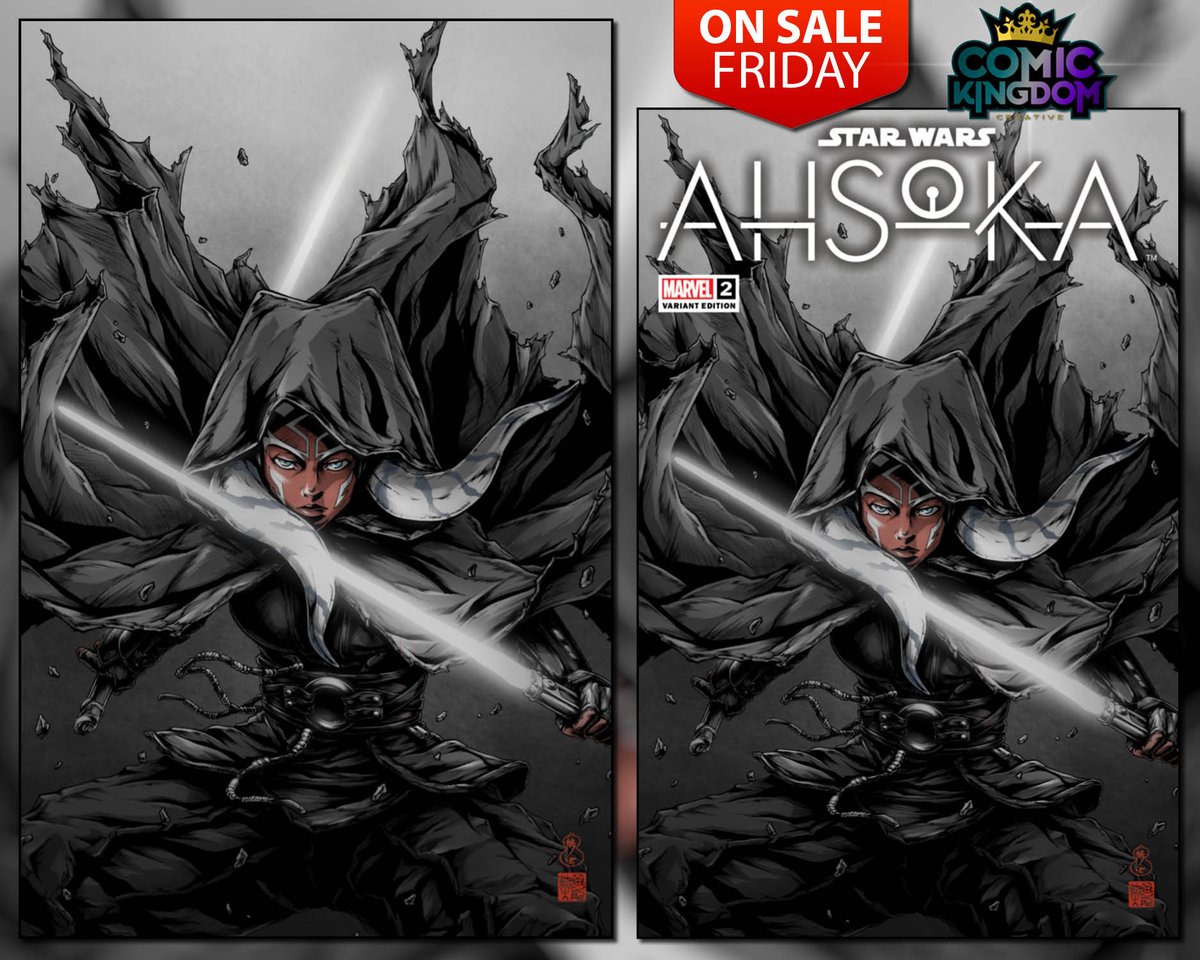 ComicKingdom_Cr's tweet photo. β° On Sale 5pmPDT/8pmEDT Friday at https://t.co/JbFjk9QuGY!
πͺ @takashiokazaki Star Wars Ahsoka 2 CK Shared Exclusive!
#comickingdomcreative #comickingdomrules #starwars #ahsoka #ahsokacomic #rodneybarnes @TheRodneyBarnes #georgesjeanty @KabaLounge #musthavecover #limitedprintrun https://t.co/gwhkWNVpQA