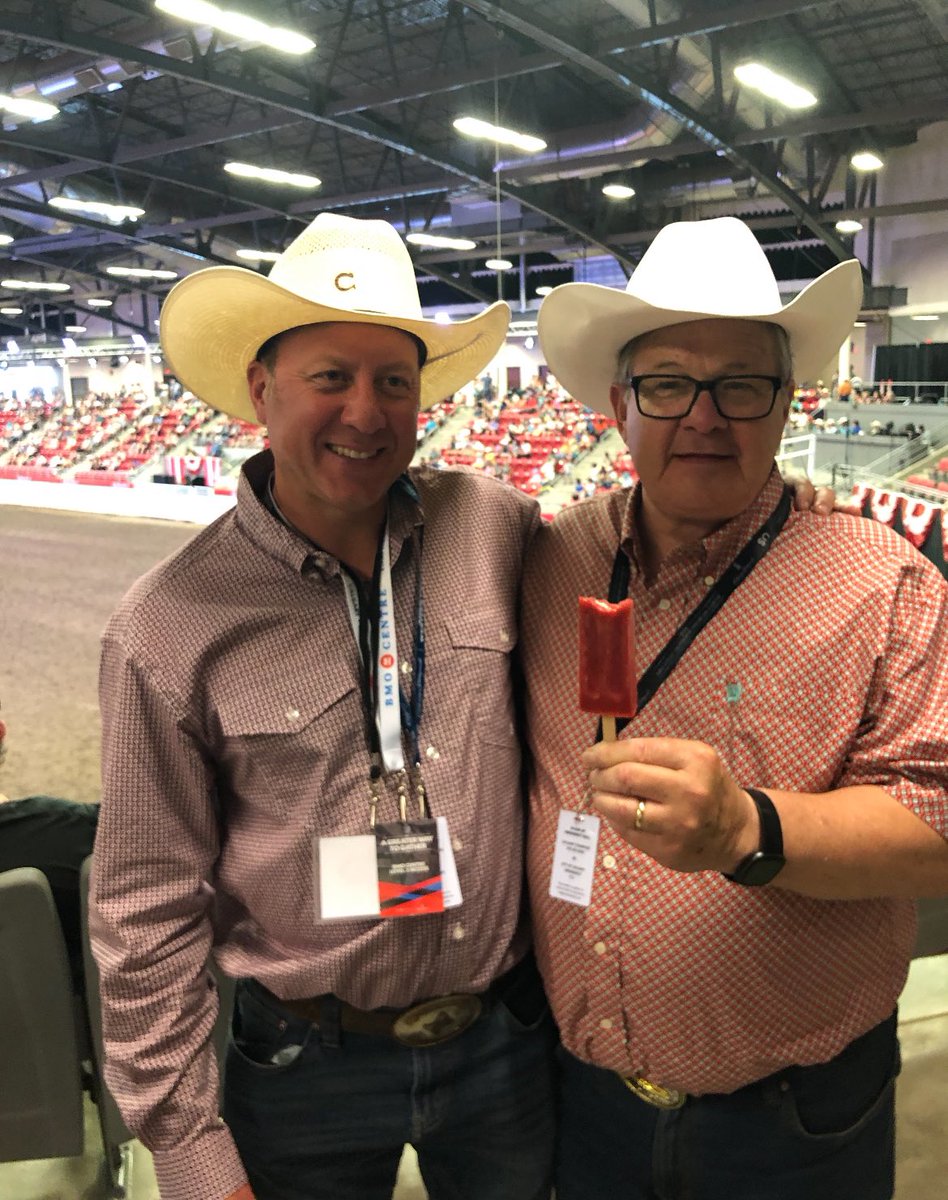 csagrifood's tweet photo. Itβs a hot one π₯΅ on the Stampede grounds today and the Honourable Lawrence MacAulay @L_MacAulay is enjoying an icy cold Friceys Prairie Fruit Pop in the Made in Alberta lounge! @AFPA_food #StampedeAg #CSIAC https://t.co/ouAy1URnp8