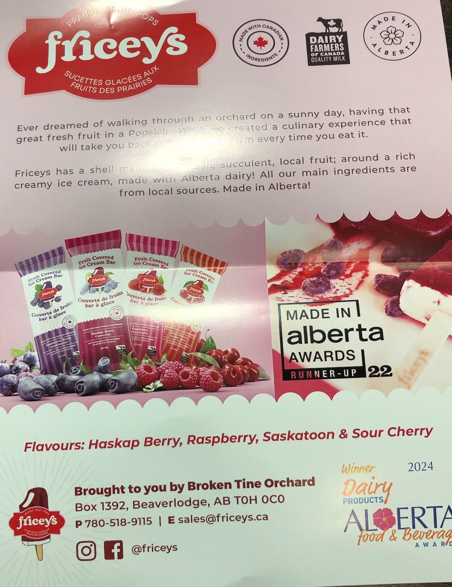 csagrifood's tweet photo. Itβs a hot one π₯΅ on the Stampede grounds today and the Honourable Lawrence MacAulay @L_MacAulay is enjoying an icy cold Friceys Prairie Fruit Pop in the Made in Alberta lounge! @AFPA_food #StampedeAg #CSIAC https://t.co/ouAy1URnp8