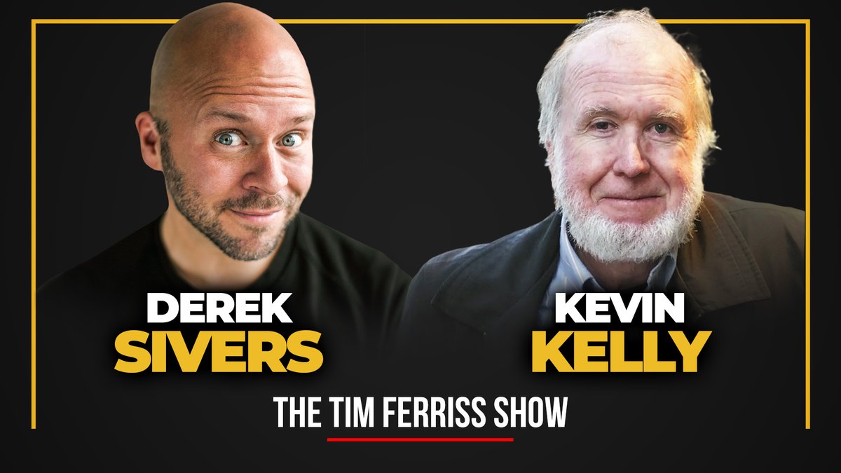 idobarnoam's tweet photo. Derek Sivers and Kevin Kelly (#753) https://t.co/kKbDDC6t41 via @tferriss https://t.co/lDLmFdqAhY