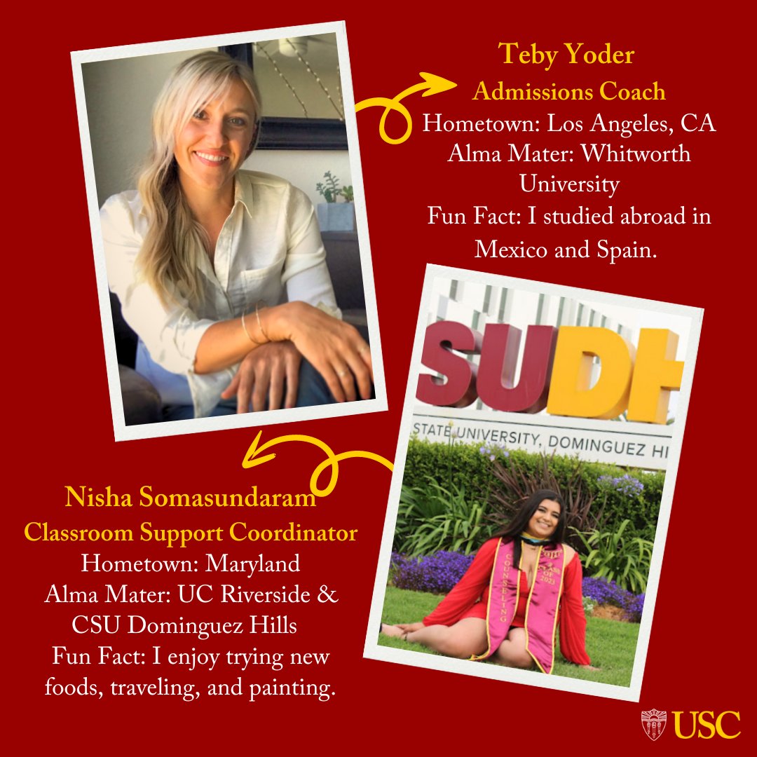 bovardscholars's tweet photo. We're thrilled to introduce you to the talented coaches and classroom support coordinators (CSCs) who will provide personalized mentorship and guidance to help our Bovard Scholars succeed.  🚀 #USCBovardScholars https://t.co/6h9gxcIDQt