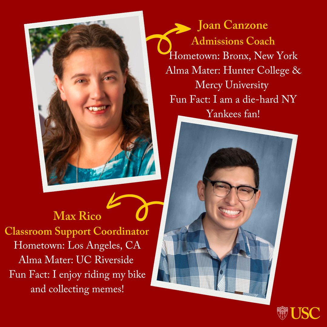 bovardscholars's tweet photo. We're thrilled to introduce you to the talented coaches and classroom support coordinators (CSCs) who will provide personalized mentorship and guidance to help our Bovard Scholars succeed! 🚀 #USCBovardScholars https://t.co/eXMkMb45yw