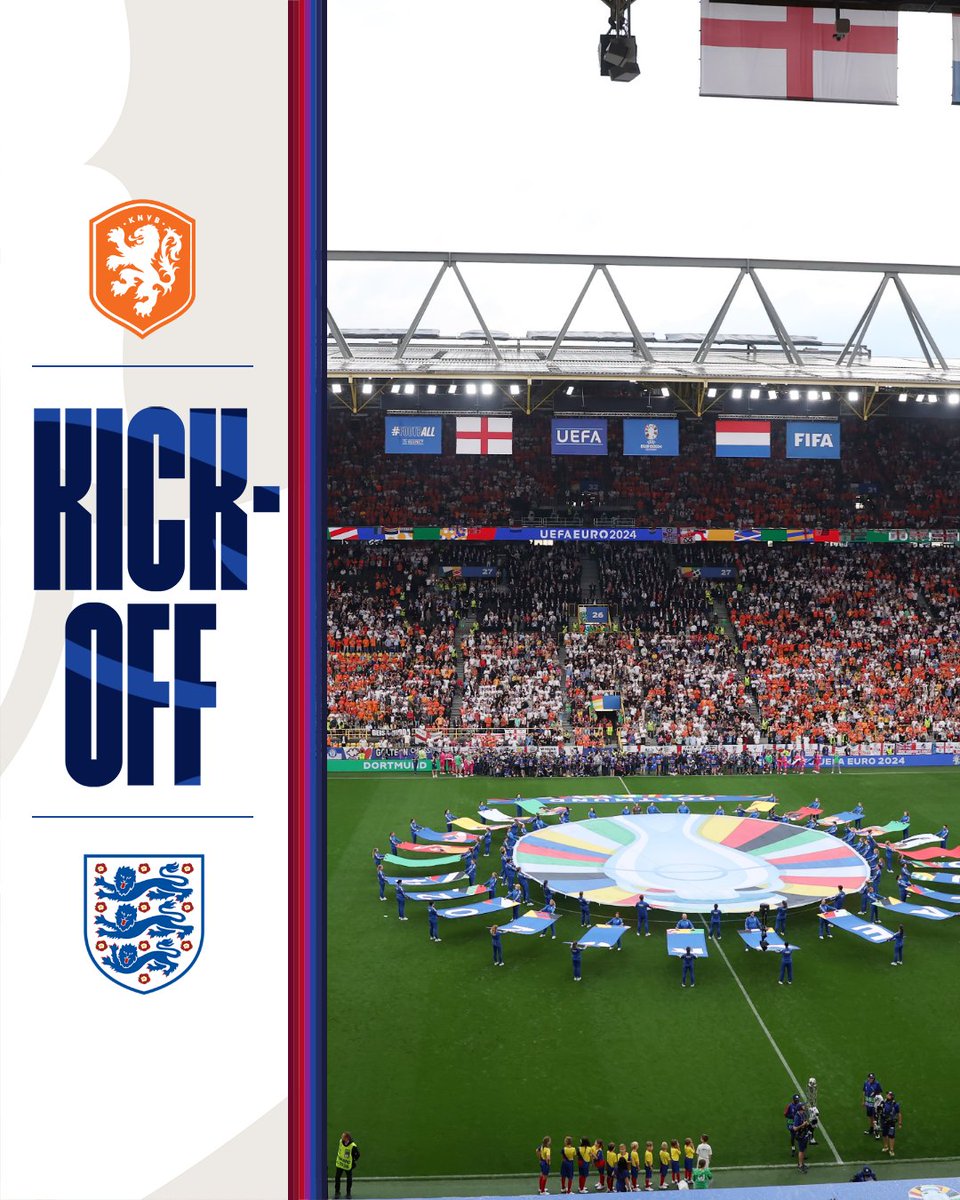 Playing for a place in the #EURO2024 final.

LET'S GO, #THREELIONS! 👏