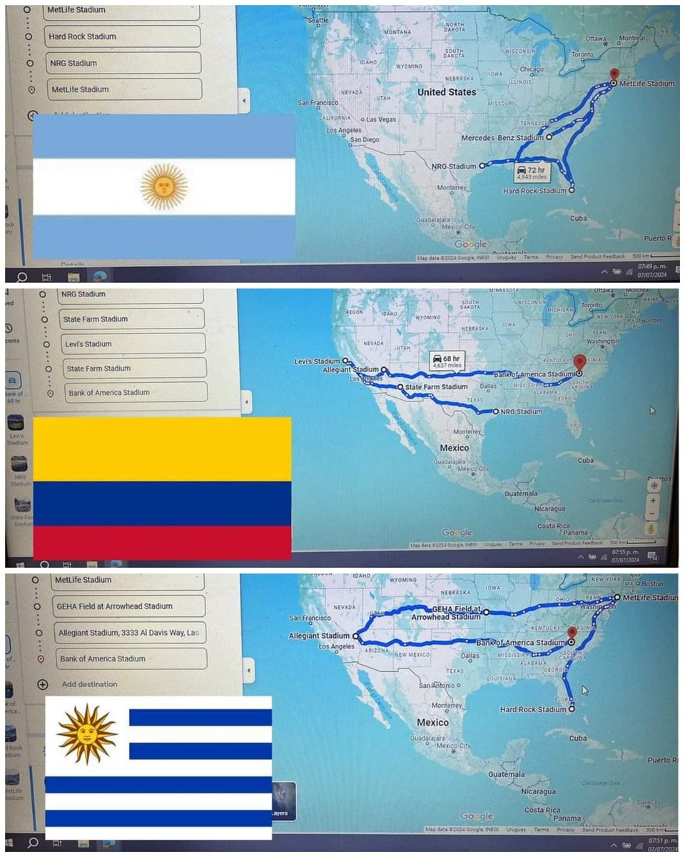 A la Argentina le toca viajar la mitad de lo que sus rivales... Ya Conmebol denles el trofeo de una vez.