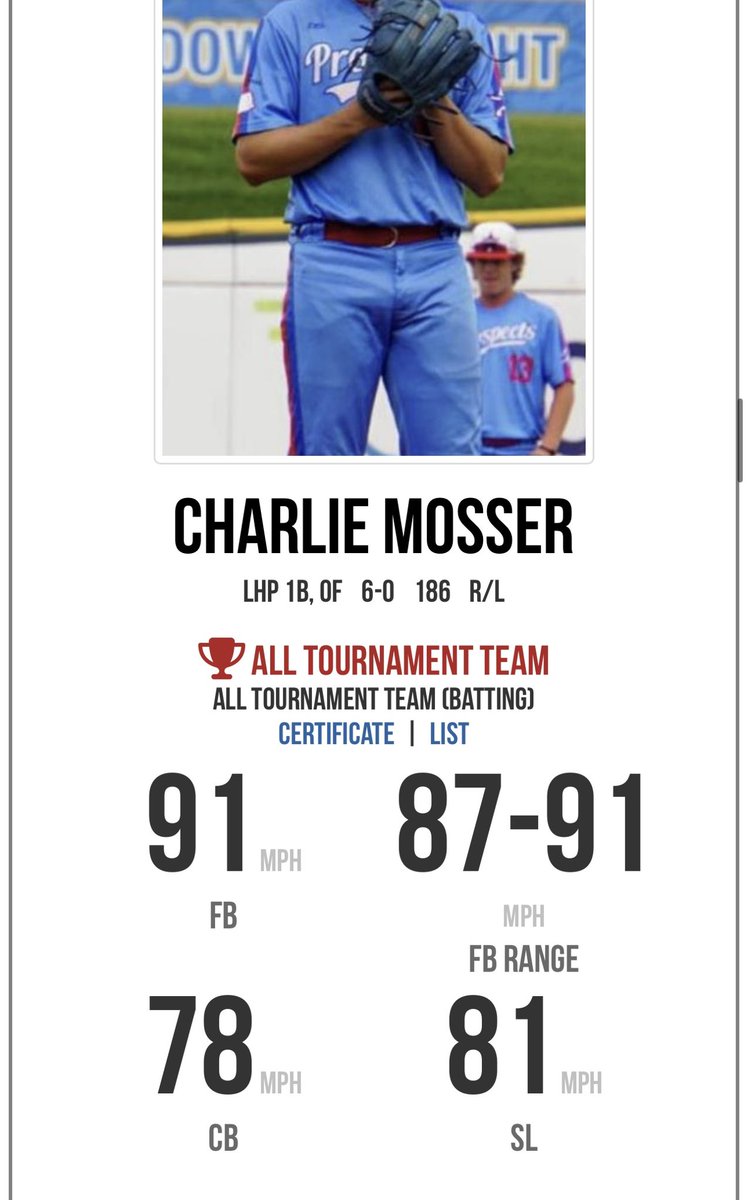 tankmosser's tweet photo. Fastball before injury up to 91 (hit 90 in the video) https://t.co/sPXiGBGBVq