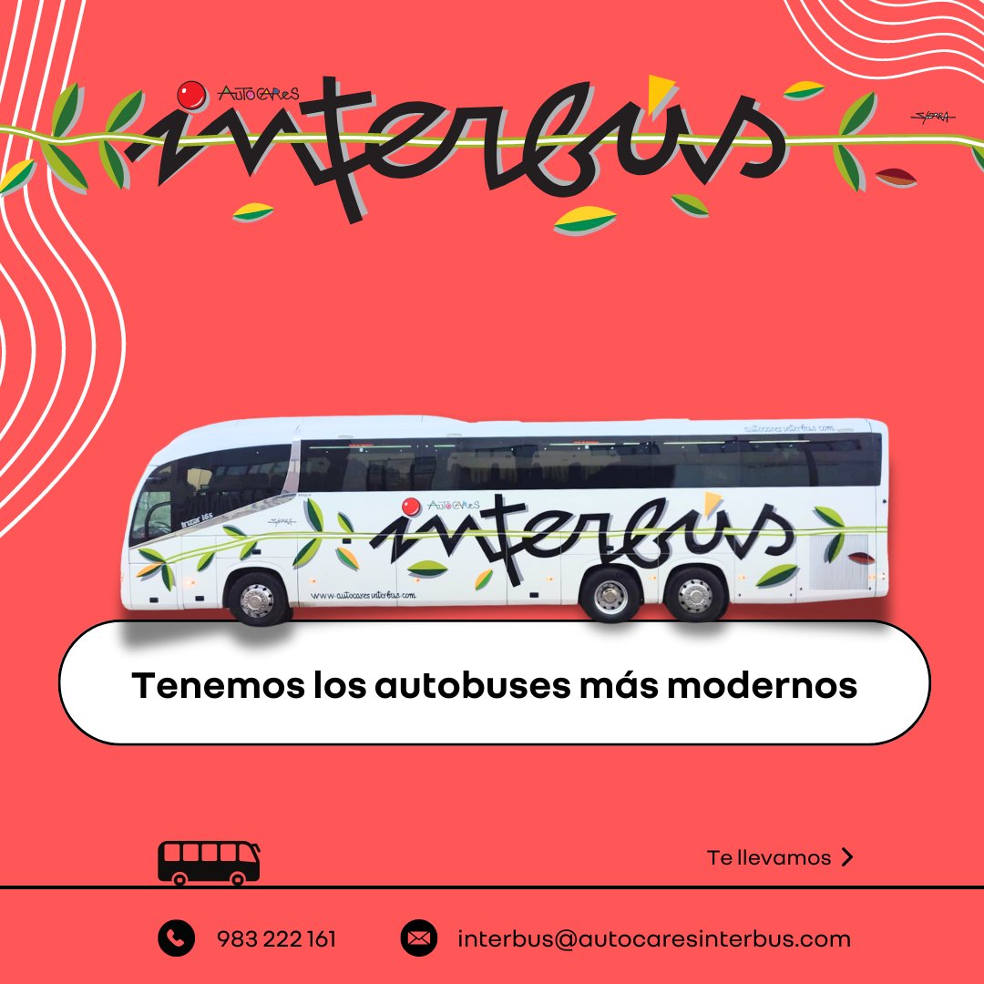 AutocarInterbus's tweet photo. 🕰️🚌 ¿Sabías? La línea Valladolid-Zaratán lleva conectando destinos desde [Insertar año de inicio]. ¡Súbete y viaja con historia y estilo! 🏞️🚍

📧 interbus@autocaresinterbus.com

#AutocaresInterbus #Interbus #AutobusesValladolid #Valladolid https://t.co/YbmmqBTLNG