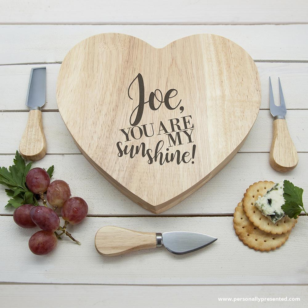 PPresented's tweet photo. Engraved You Are My Sunshine Oak Heart Cheese Board 🎁
⎆ Only £33.50 right now ⎆ 
Personalise Now 👉 https://t.co/bX7bKLhxOZ

 #giftideas #giftsforher #giftsforhim #giftguide https://t.co/C1eK8PKAgA