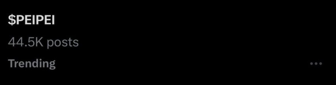 $PEIPEI is <a href="/X/">X</a> Trending 🐸