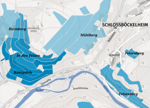 Among Weingut Korrell's strengths is its impressive vineyard holdings spanning the Nahe Valley. Four sites comprise the '22 Riesling Von den Ersten Lagen bottling: Felsenberg, Königsfels, in den Felsen, &amp; Rotenfels—a masterpiece from these volcanic slopes.