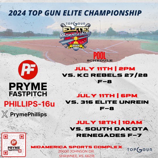 Going to be at the Top Gun Elite Championship in Shawnee, KS this weekend. Hope to see you there!