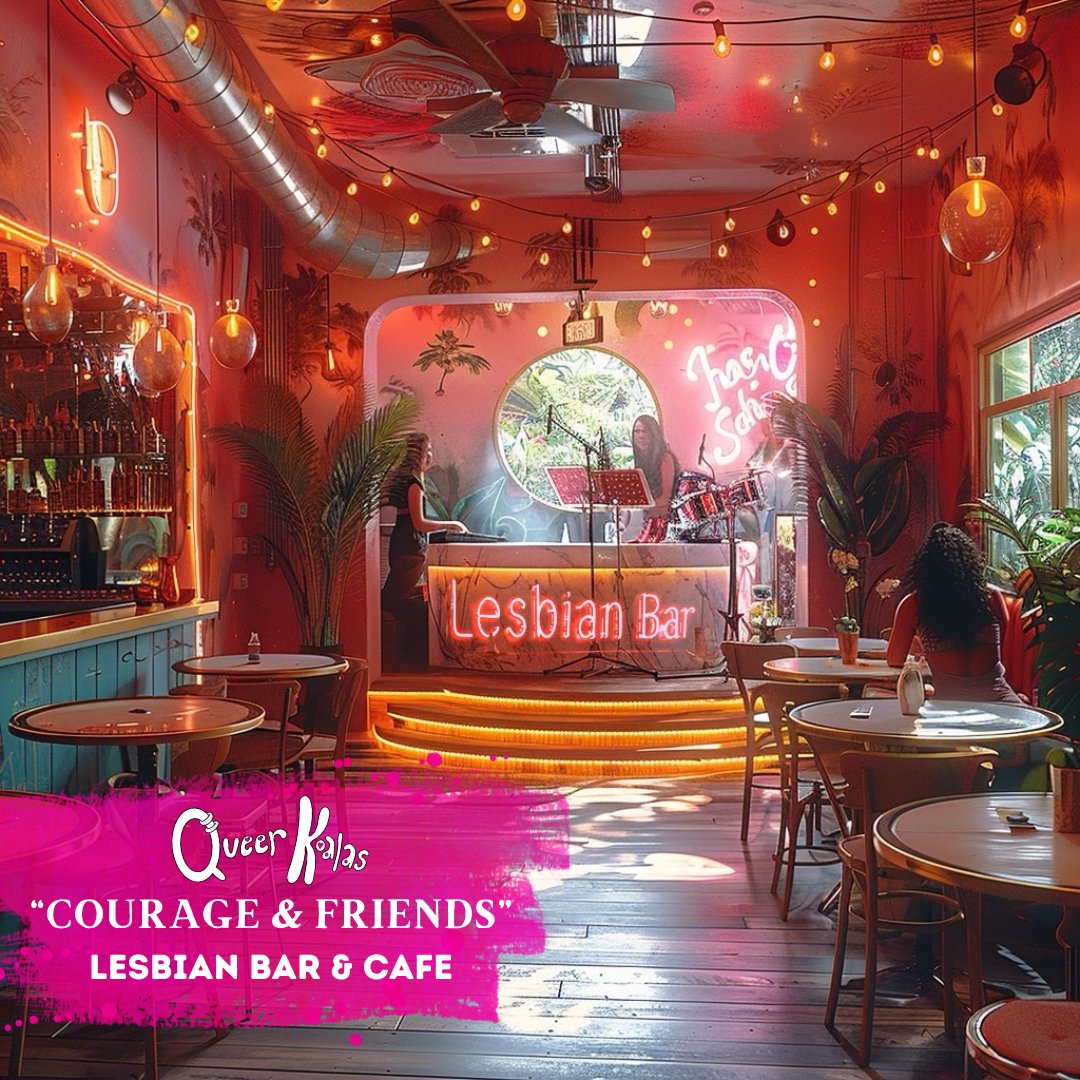 QueerKoalas's tweet photo. The vision for our Los Angeles Lesbian LGBTQIA+ cafe and bar. Help us fundraise for this project by grabbing a Queer Koala NFT today. Florence Pugh swing by ;)
#womensequality #queerspaces #nft #polygon #etherum https://t.co/xjRRMaiR0Q