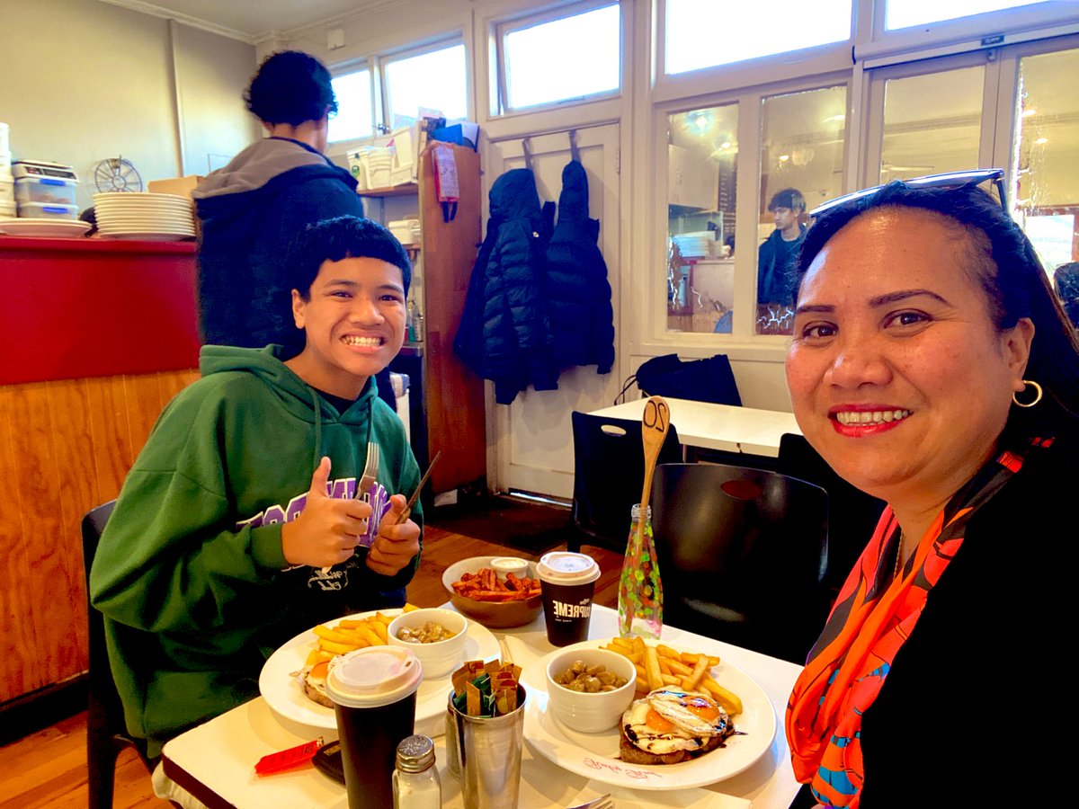 Breakfast with my Prince
School Holidays👊🏽☀️💜♥️