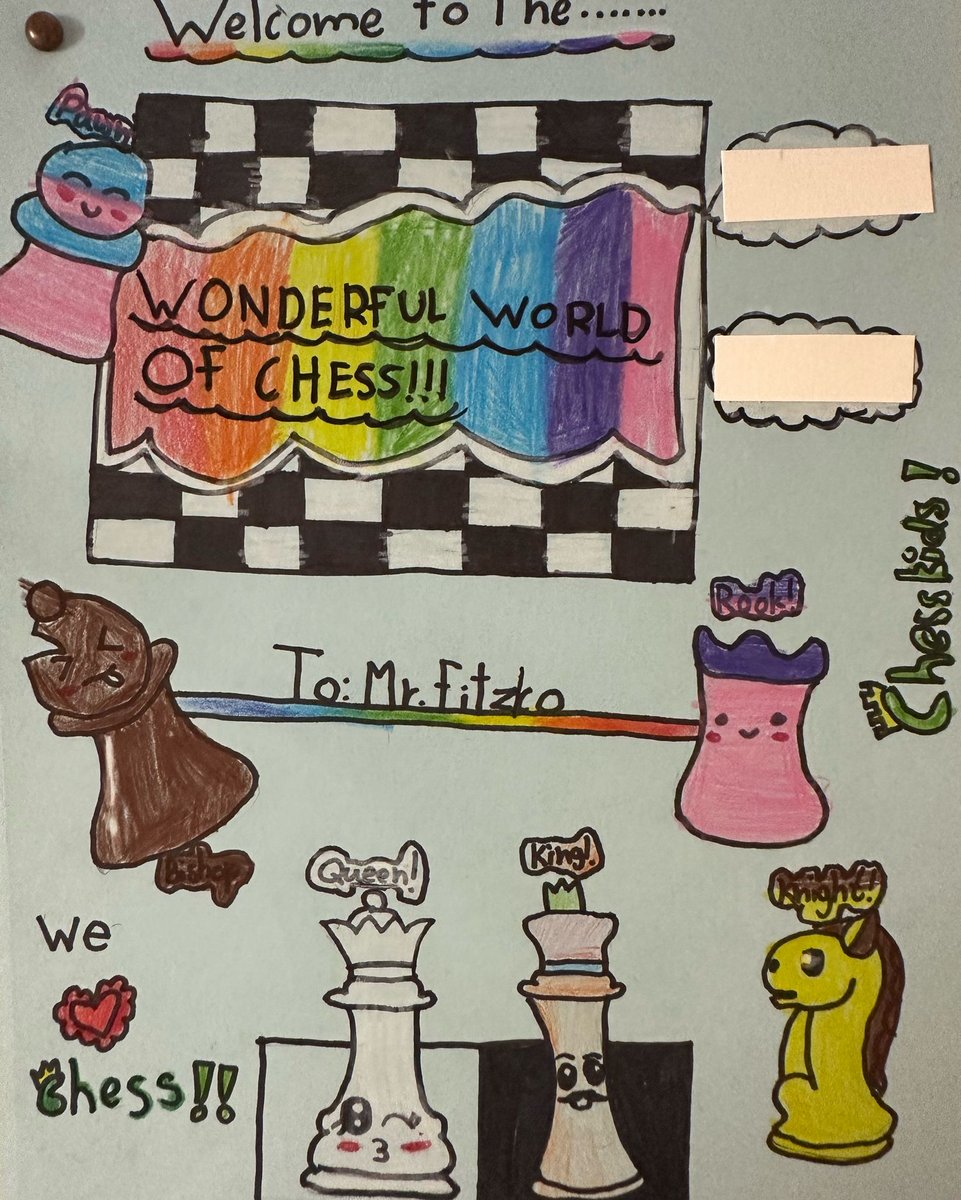 chessinschools's tweet image. Welcome to the Wonderful World of Chess. This book of thank you cards was made for our instructor, Mitch Fitzko!

#chess #chessplayer #chessteacher #teacher #appreciation #students #youth #nyc #nycschools