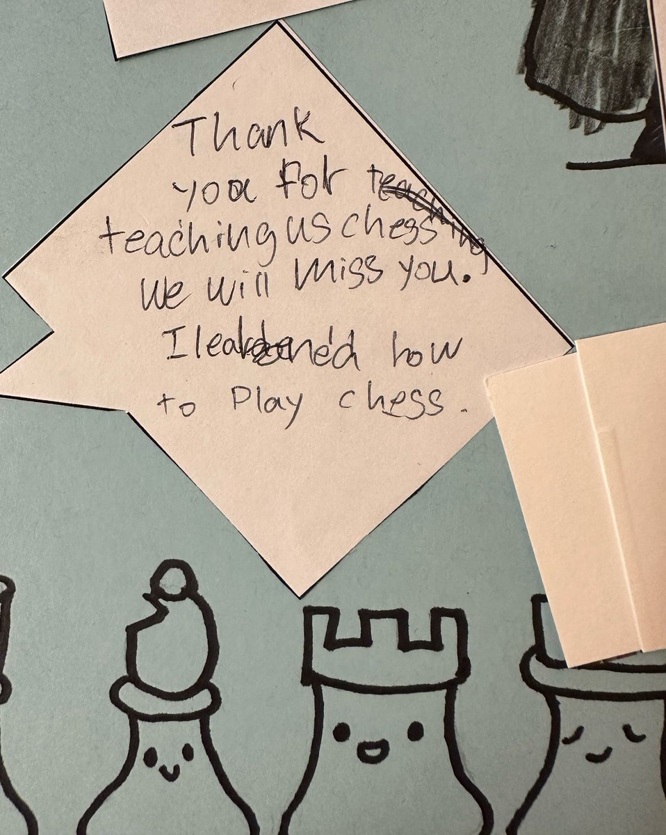 chessinschools's tweet image. Welcome to the Wonderful World of Chess. This book of thank you cards was made for our instructor, Mitch Fitzko!

#chess #chessplayer #chessteacher #teacher #appreciation #students #youth #nyc #nycschools