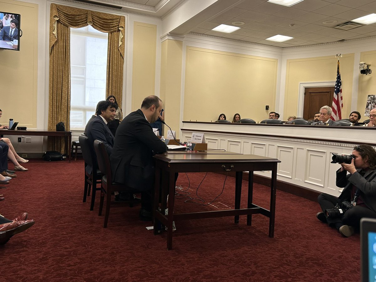 EllieMSennett's tweet photo. On sidelines of NATO: Senator @SenBlumenthal made the long journey to the House side of Capitol Hill to hear from @syrianetf/@SoccerMouaz , @MNightShyamalan, and @MhdAGhanem at Helsinki Commission on Putins role in #Syria https://t.co/YlIB3cmklr