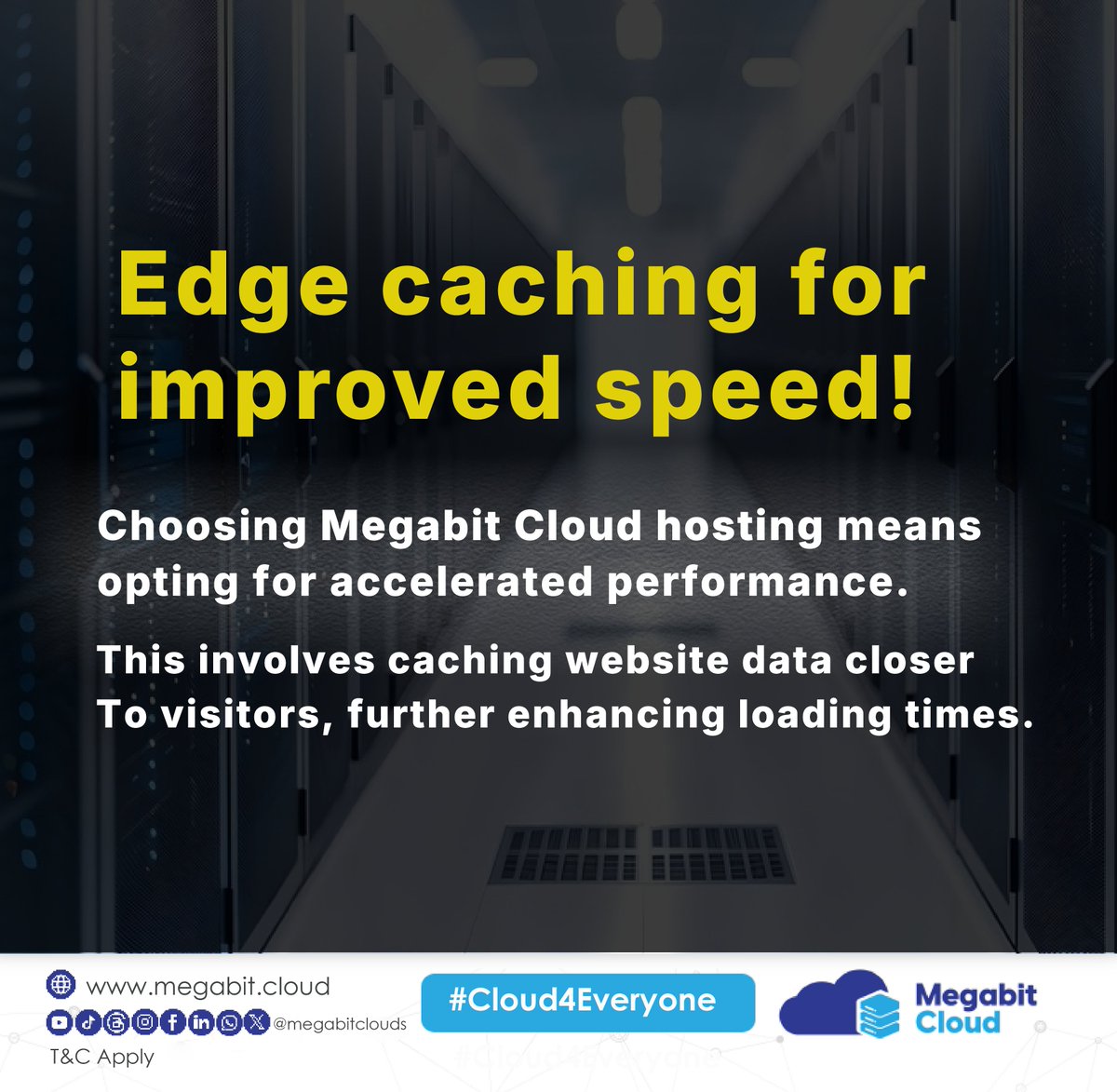 megabitclouds's tweet image. Opt for Megabit Cloud hosting and experience the power of edge caching - a cutting-edge technique that delivers lightning-fast website loading times.

Visit megabit.cloud now to explore our high-performance web hosting services.

#WebsitePerformance #EdgeCaching
