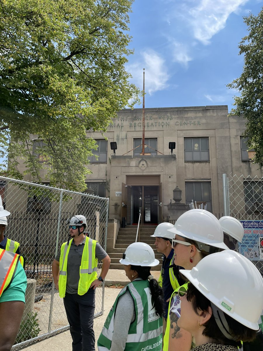 RecNParks's tweet photo. A stunning tribute is taking shape in East Baltimore—renovation of the #ChickWebb #Recreation Center. Named for legendary jazz bandleader and drummer Chick Webb, it opened in 1947 for #AfricanAmericans in segregated #Baltimore. It was funded largely by Webb’s fellow entertainers. https://t.co/8rPfgJDu4L