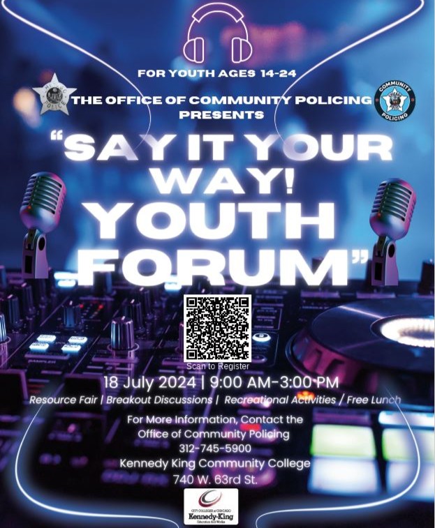 On July 18th we will be hosting our second "Say It Your Way" Youth forum. Register your youth at bit.ly/45SQoh8.