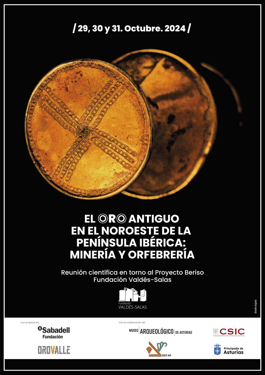 Reunión   científica organizada por la Fundación Valdés-Salas sobre el oro y su   tecnología desde la Prehistoria hasta época romana en el N.O. La asistencia, tanto presencial como en línea, es gratuita previa inscripción.
castrosdeasturias.es/noticias/548/r…
