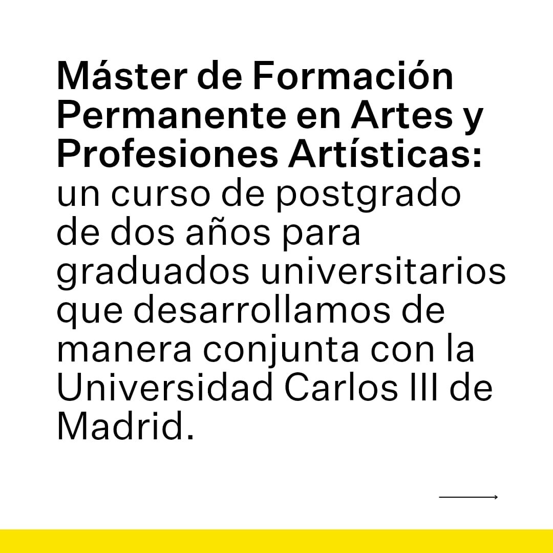 micromundomix's tweet photo. Máster de Formación Permanente en Artes y Profesiones Artísticas UC3M-CBA  Matrícula abierta SUR Escuela de Profesiones Artísticas
@surescuela
Círculo de Bellas Artes (CBA)
@cbamadrid_en
La Escuela SUR del Círculo de Bellas Artes ofrece una  https://t.co/WEkBQDxsjW https://t.co/d9s6QVzHjT