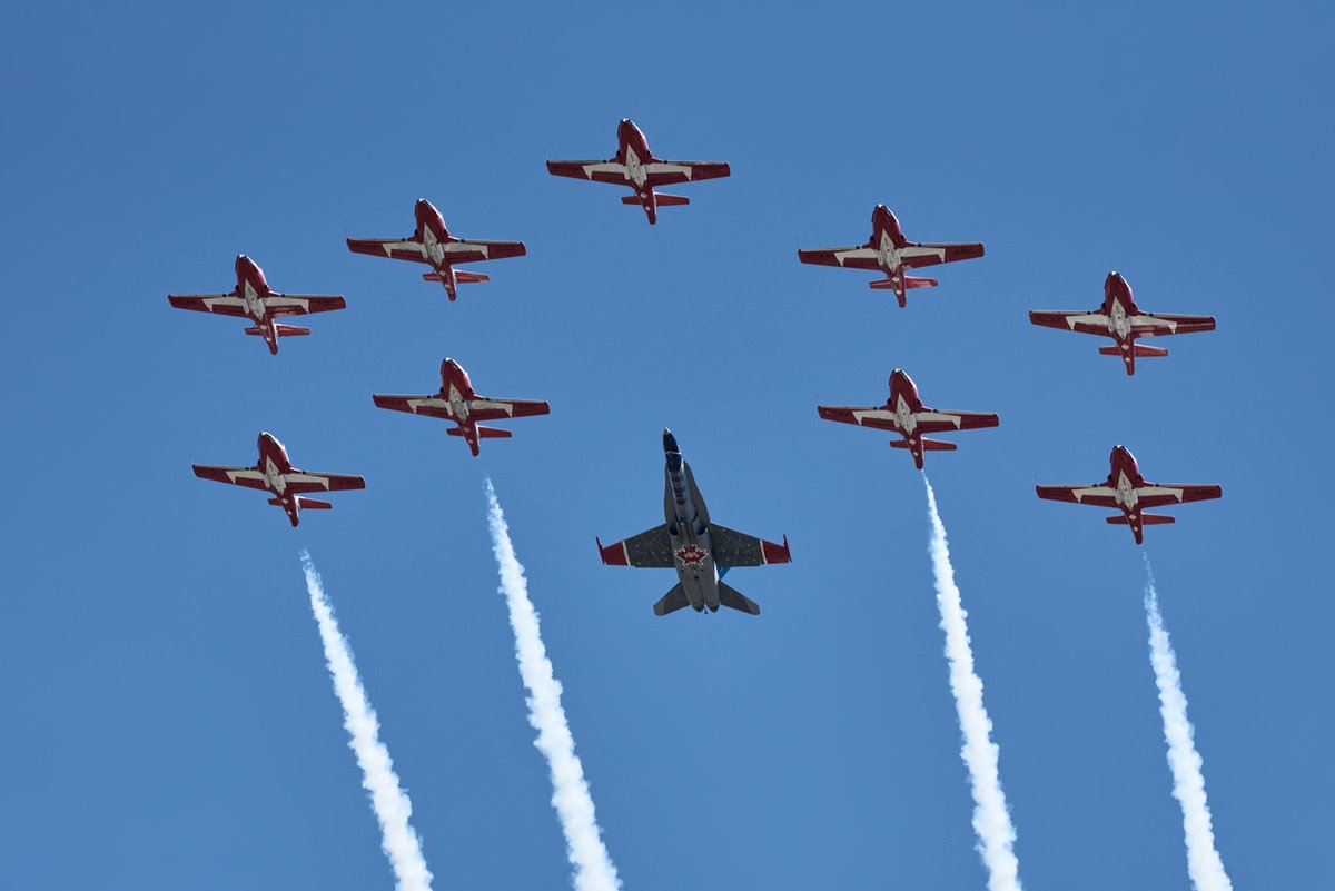 aidan_thatcher's tweet photo. Royal Canadian Air Force Centennial Flypast over Parliament Hill on Canada Day.

July 1st, 2024
Ottawa, Ontario, Canada

•
@RCAF_ARC  @ARC_RCAF  
@CFSnowbirds  @SnowbirdsFC 
@CanadianForces  @ForcesCanada 
@158FighterWing 
•
©Aidan Thatcher 2024 https://t.co/Iq1NuES4TH