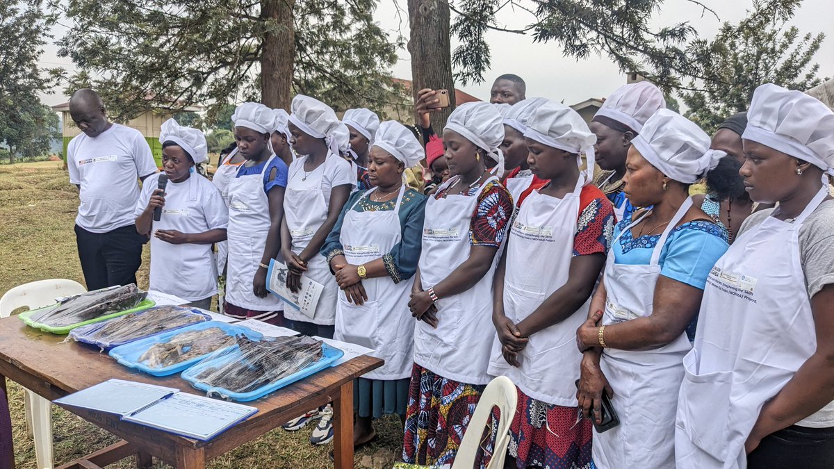 WOFIMA_project's tweet photo. We're thankful to the @usmissionuganda for its ongoing support via #YALIVisibilityFund3 for today's launch of WOFIMA Project aimed at
🐟 Nutrition&amp;food security 
🐟 Enterprenuership skills 
🐟 Traditional culinary diversity and consumption 
🐟 Local economies&amp; profit margins https://t.co/VczfEKdWRV