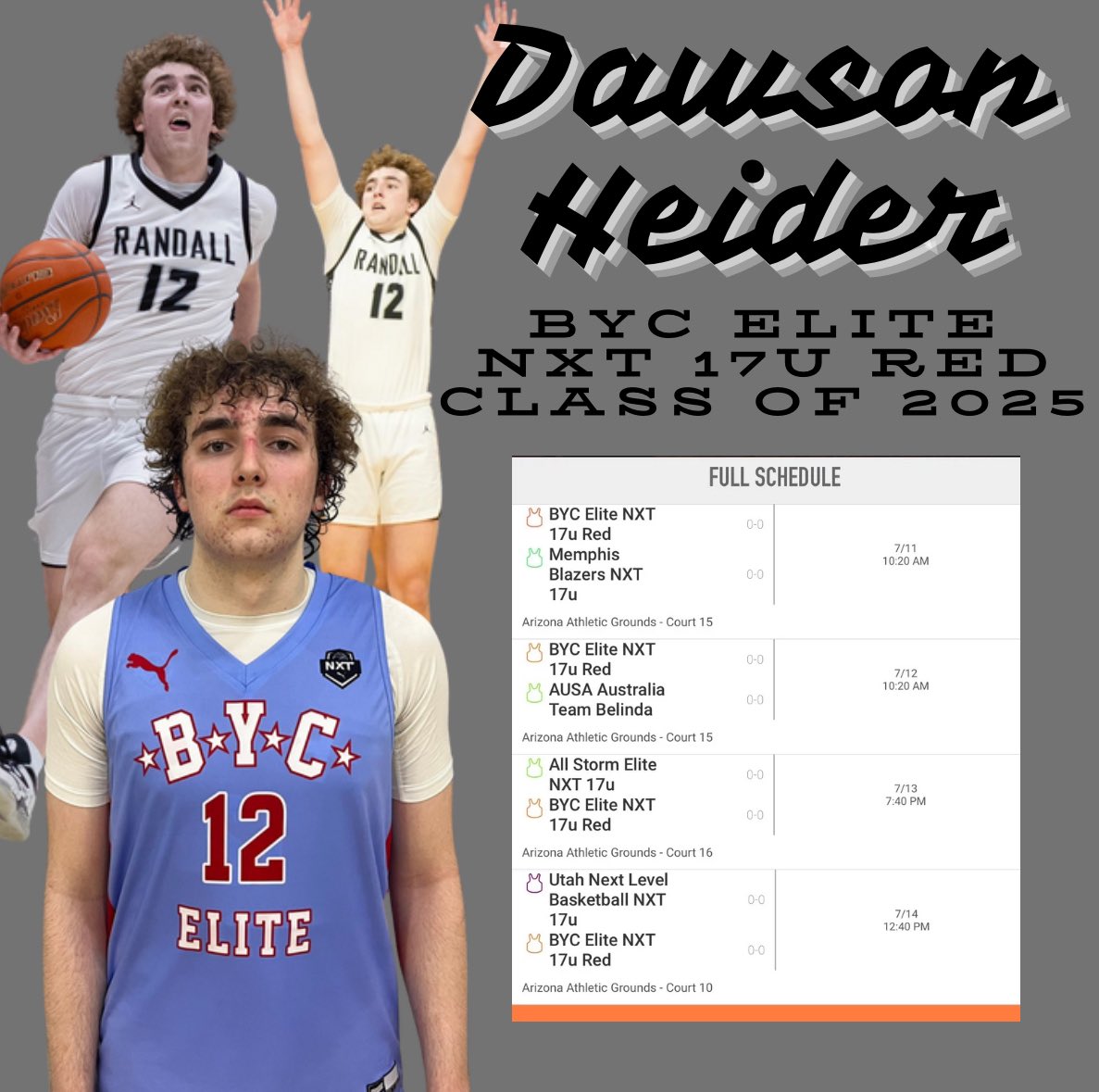 Randall Basketball (@randallraiderbb) on Twitter photo College coaches, if you are in Phoenix this weekend, check out our guy <a href="/dawson_heider/">Dawson Heider</a> ! He is playing with <a href="/BYCelite/">BYC ELITE</a> in the <a href="/PRO16League/">PRO16/NXTPRO League</a>! Hudl Highlight Link below!
hudl.com/v/2PKUpw College coaches, if you are in Phoenix this weekend, check out our guy <a href="/dawson_heider/">Dawson Heider</a> ! He is playing with <a href="/BYCelite/">BYC ELITE</a> in the <a href="/PRO16League/">PRO16/NXTPRO League</a>! Hudl Highlight Link below!
hudl.com/v/2PKUpw