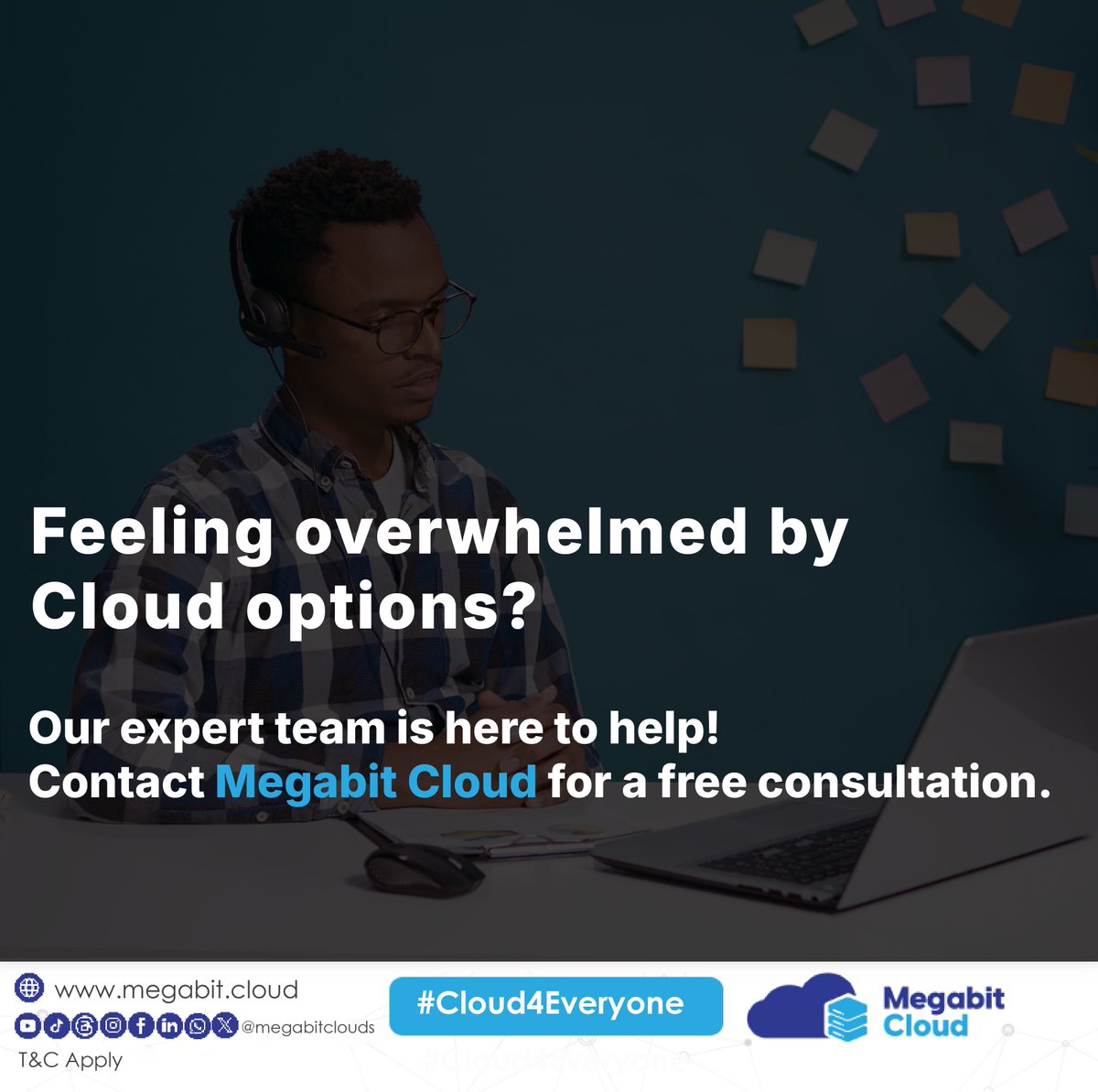 megabitclouds's tweet photo. Are you feeling daunted by the multitude of cloud options available? Our dedicated team is ready to assist! Reach out to Megabit Cloud today for a complimentary consultation.
Visit https://t.co/x9fCZHxU1v
#CloudServices #TechSupport #CloudConsultancy #Cloud4Everyone https://t.co/4b1o6yeUox