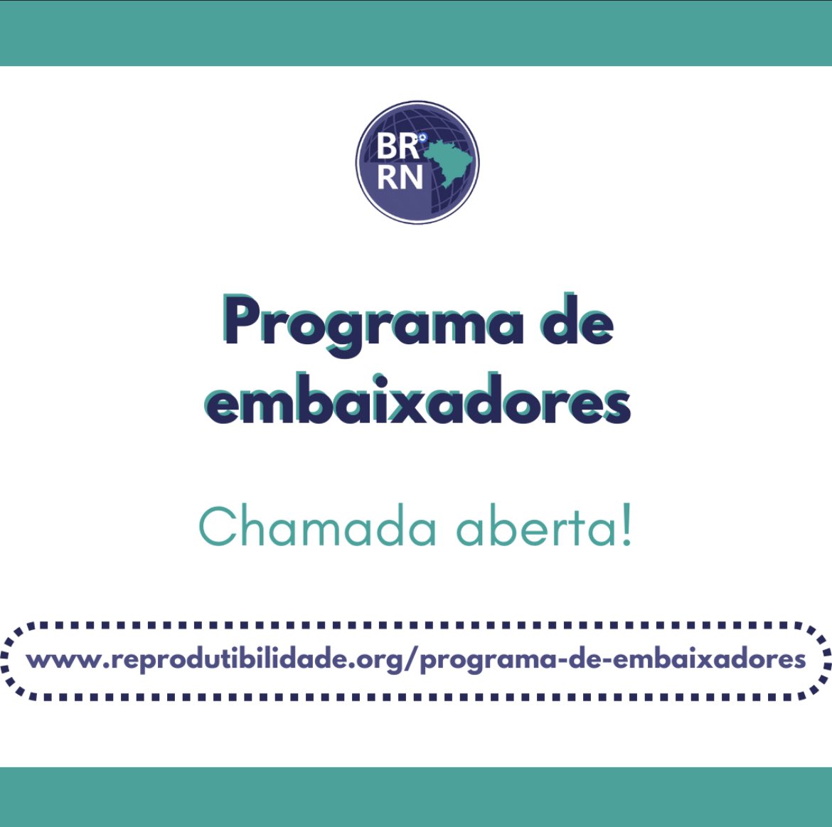 BrRepNetwork's tweet image. We are proud to launch our first call for @BrRepNetwork ambassadors to represent us in institutions or research communities across Brazil. The program kicks off with an in-person event in Rio and continues online over a year. Apply at reprodutibilidade.org/programa-de-em…