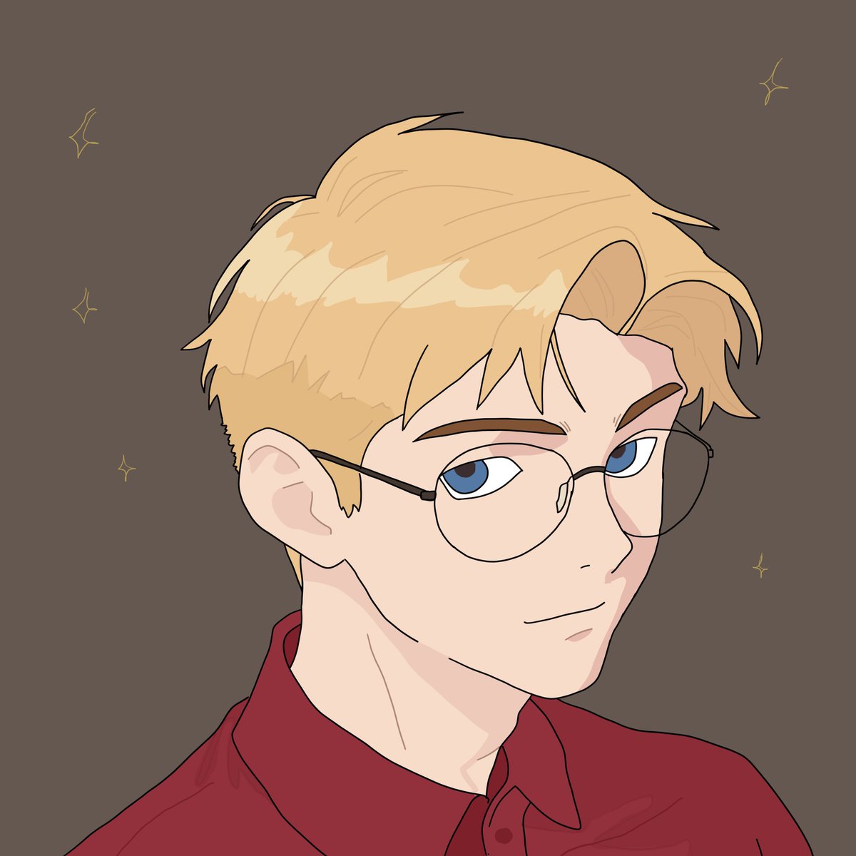 Für mein erstes Profilbild zunächst der Versuch eines Selbstportraits.