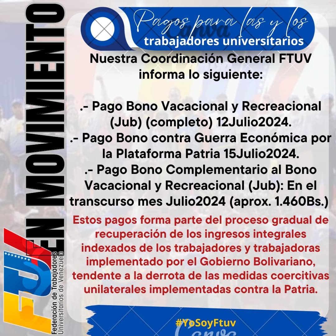 RIUINFORMA's tweet photo. INFORMACIÓN PARA EL SECTOR UNIVERSITARIO. Cronograma de pagos. Fechas tentativas. // Fuente: FTUV. https://t.co/ILRPIEIwn0