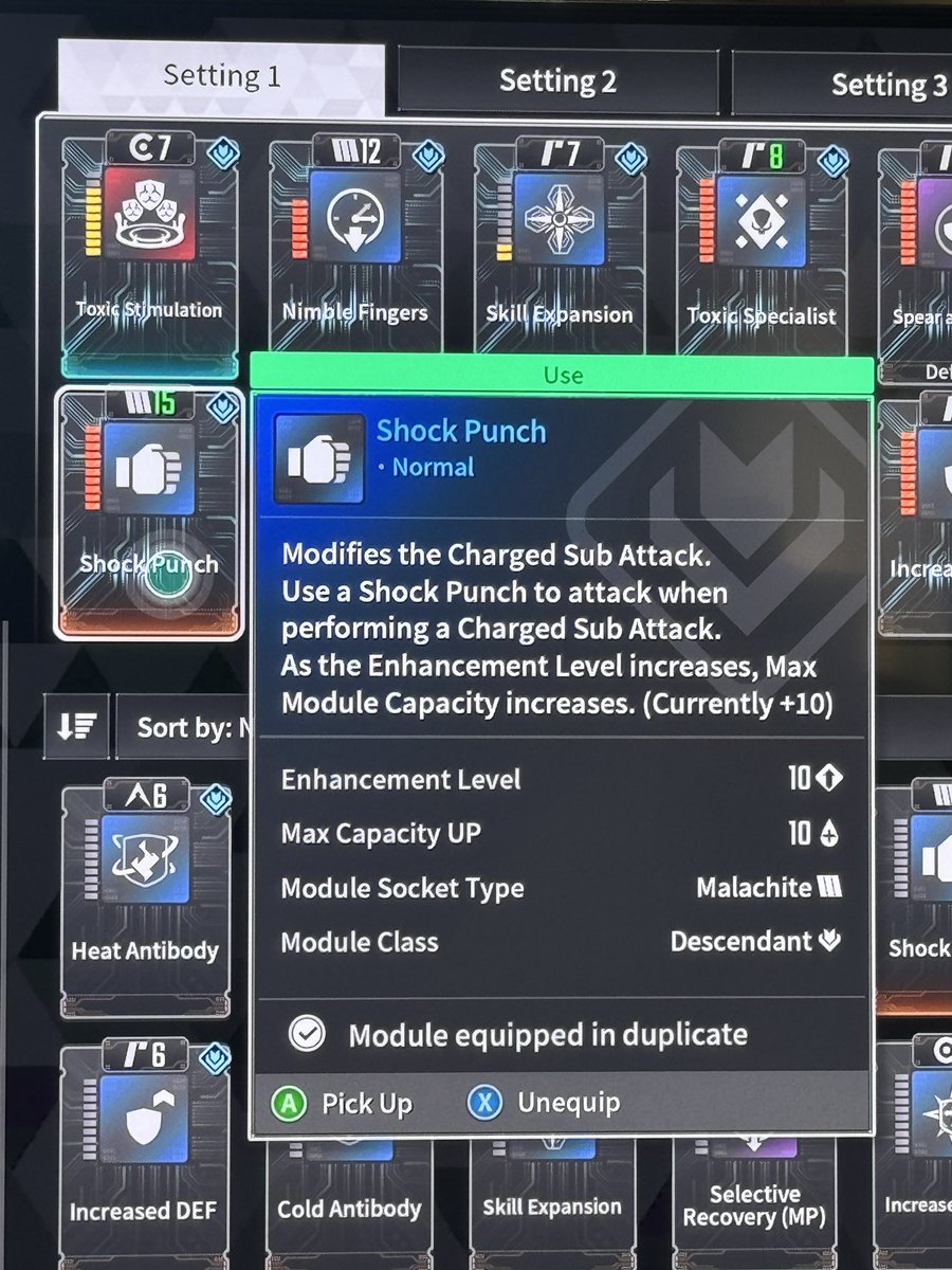 MilwalkingPort's tweet photo. @FirstDescendant hey! I accidentally used a crystallization catalyst on my melee slot for my mods. It added plus 5 instead of subtracting it. Is that right? For my other slots it seems to cut the capacity in half!! Lmk if i messed up. Or if it’s something on your end! https://t.co/8ZfsDe7YUu